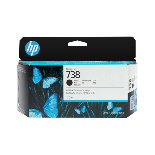 HP 738 130 ml svart DesignJet-bläckpatron