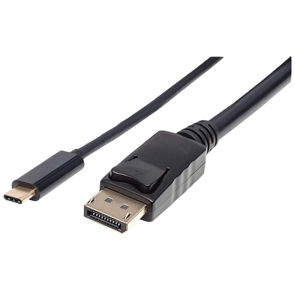 Manhattan 152464 videokabeladapter 2 m USB Type-C DisplayPort Svart