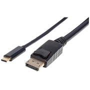 Manhattan 152464 videokabeladapter 2 m USB Type-C DisplayPort Svart