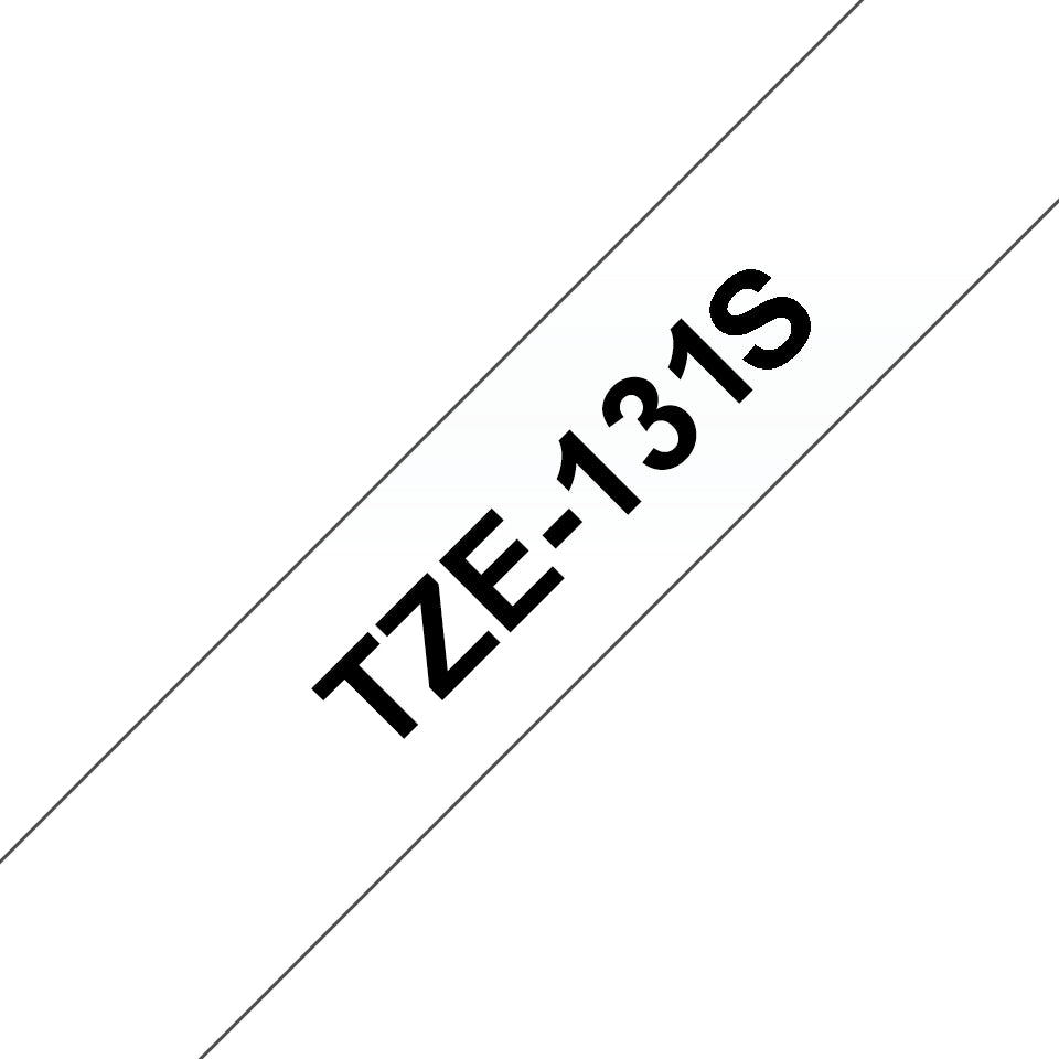 Brother TZE131S etikett-tejp Svart på transparent TZe