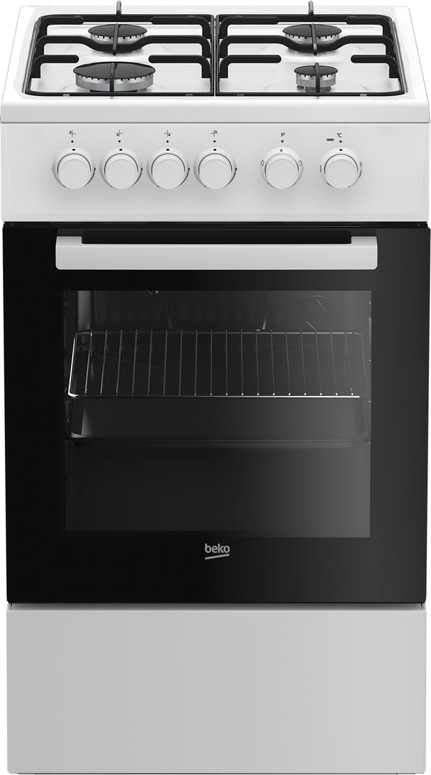 Beko FSS52020DW Fristående köksspis Elektrisk Gas Vit