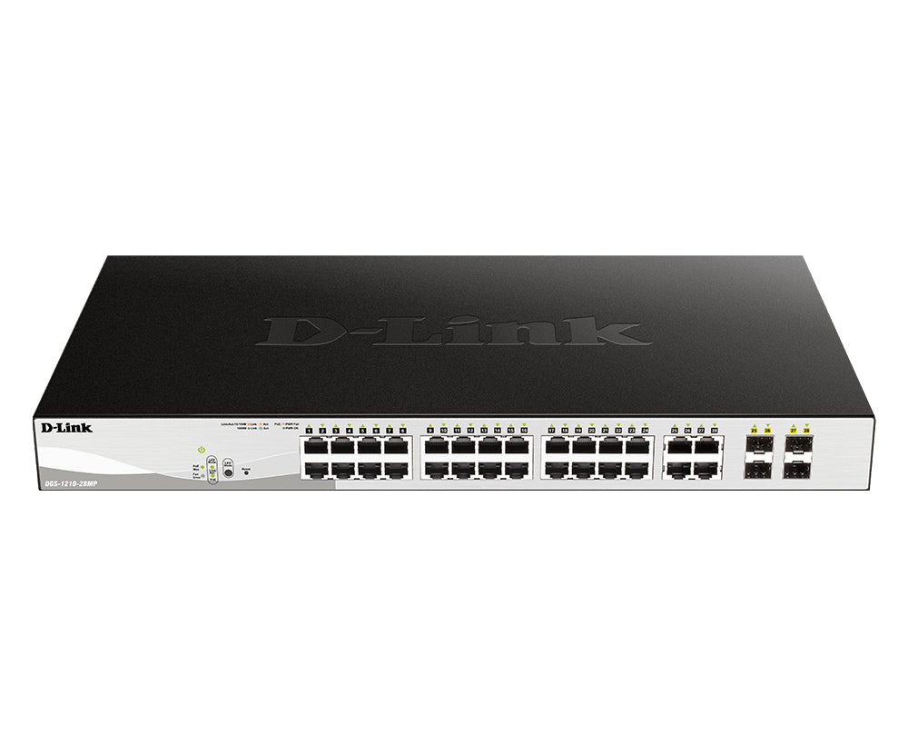 D-Link DGS-1210-28P nätverksswitchar hanterad L2 Gigabit Ethernet (10/100/1000)