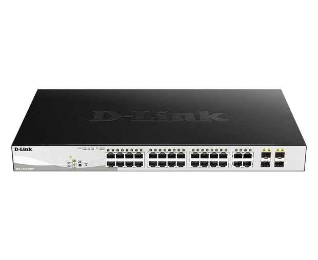 D-Link DGS-1210-28P nätverksswitchar hanterad L2 Gigabit Ethernet (10/100/1000) Strömförsörjning via Ethernet