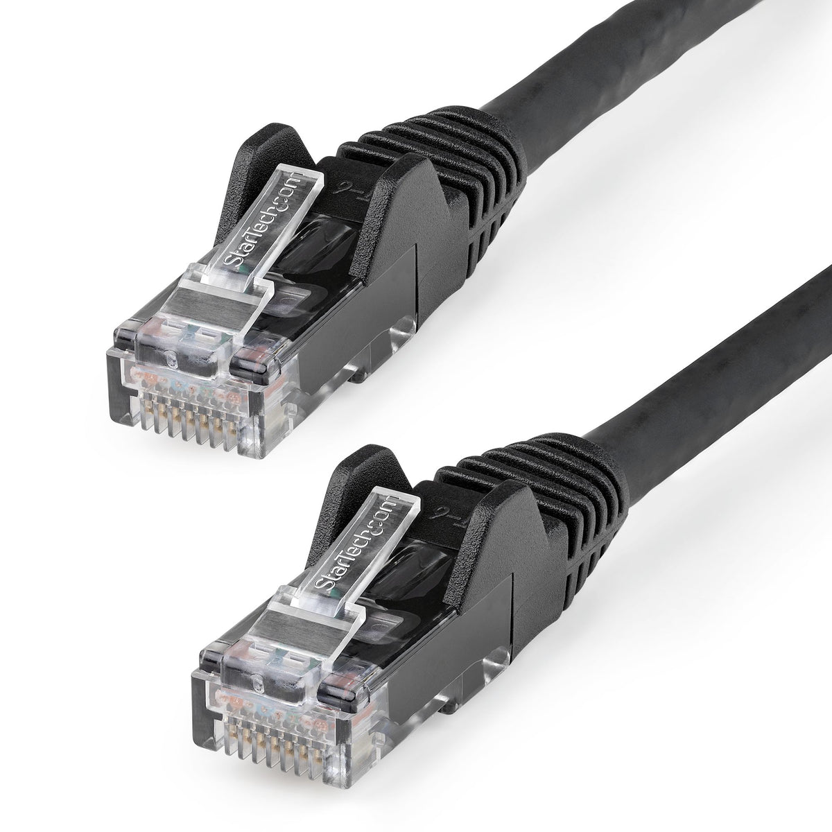 StarTech.com N6LPATCH50CMBK nätverkskablar Svart 0,5 m Cat6 U/UTP (UTP)