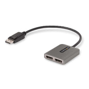 StarTech.com DisplayPort 1.4-splitter för dubbla bildskärmar