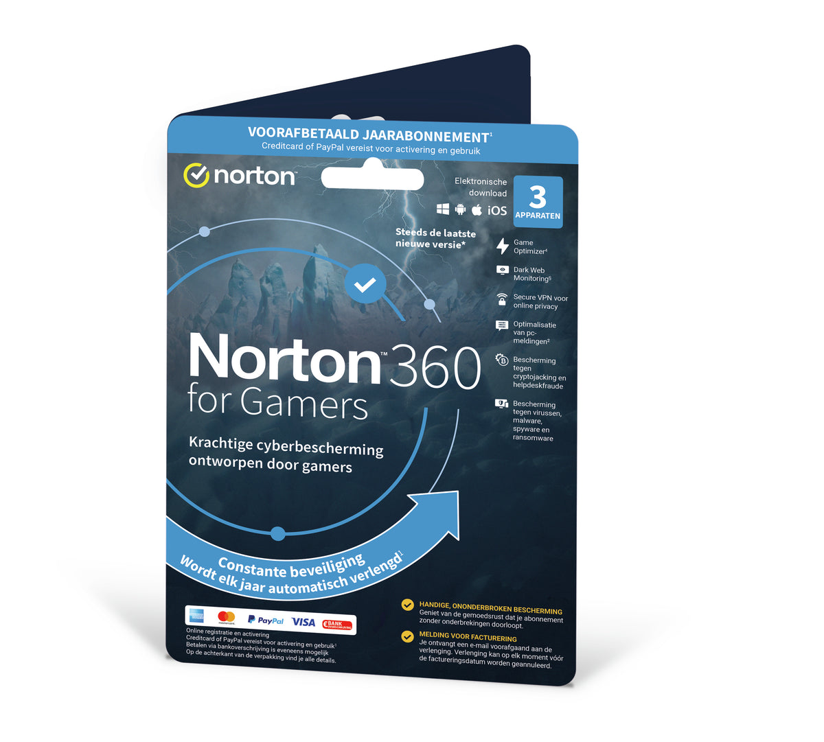 Norton 360 for Gamers Virusskydd Bas Nederländska 1 licens/-er 1 År