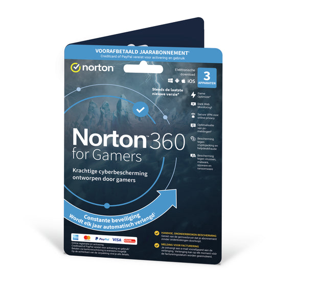 Norton 360 for Gamers Virusskydd Bas Nederländska 1 licens/-er 1 År