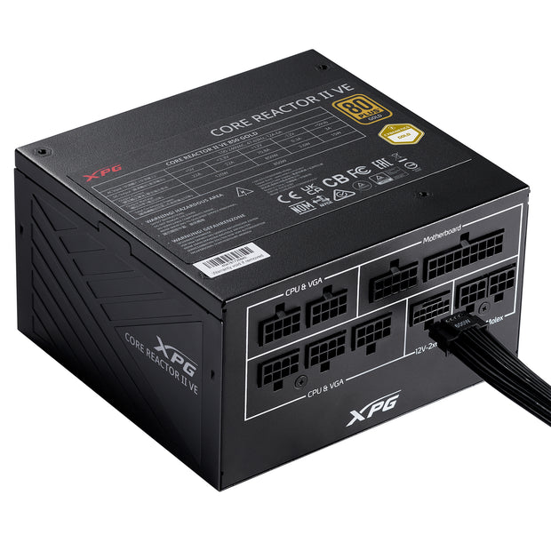 XPG COREREACTOR II VE 750W strömförsörjningsenheter 24-pin ATX ATX Svart