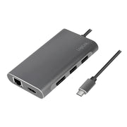 LogiLink UA0382 dockningsstationer för bärbara datorer Kabel USB 3.2 Gen 1 (3.1 Gen