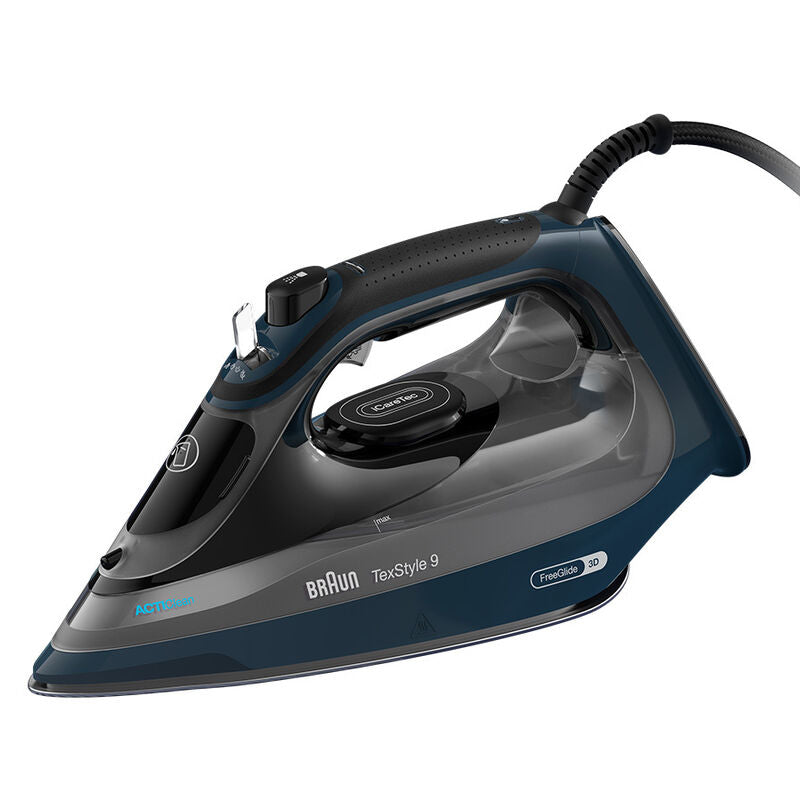 Braun TexStyle 9 0127409002 strykjärn Ångstrykjärn EloxalPlus soleplate 3200 W