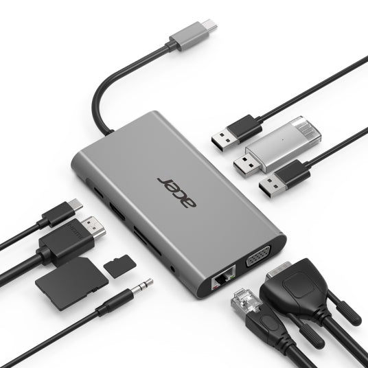 Acer HP.DSCAB.002 dockningsstationer för bärbara datorer USB 3.2 Gen 1 (3.1 Gen 1)