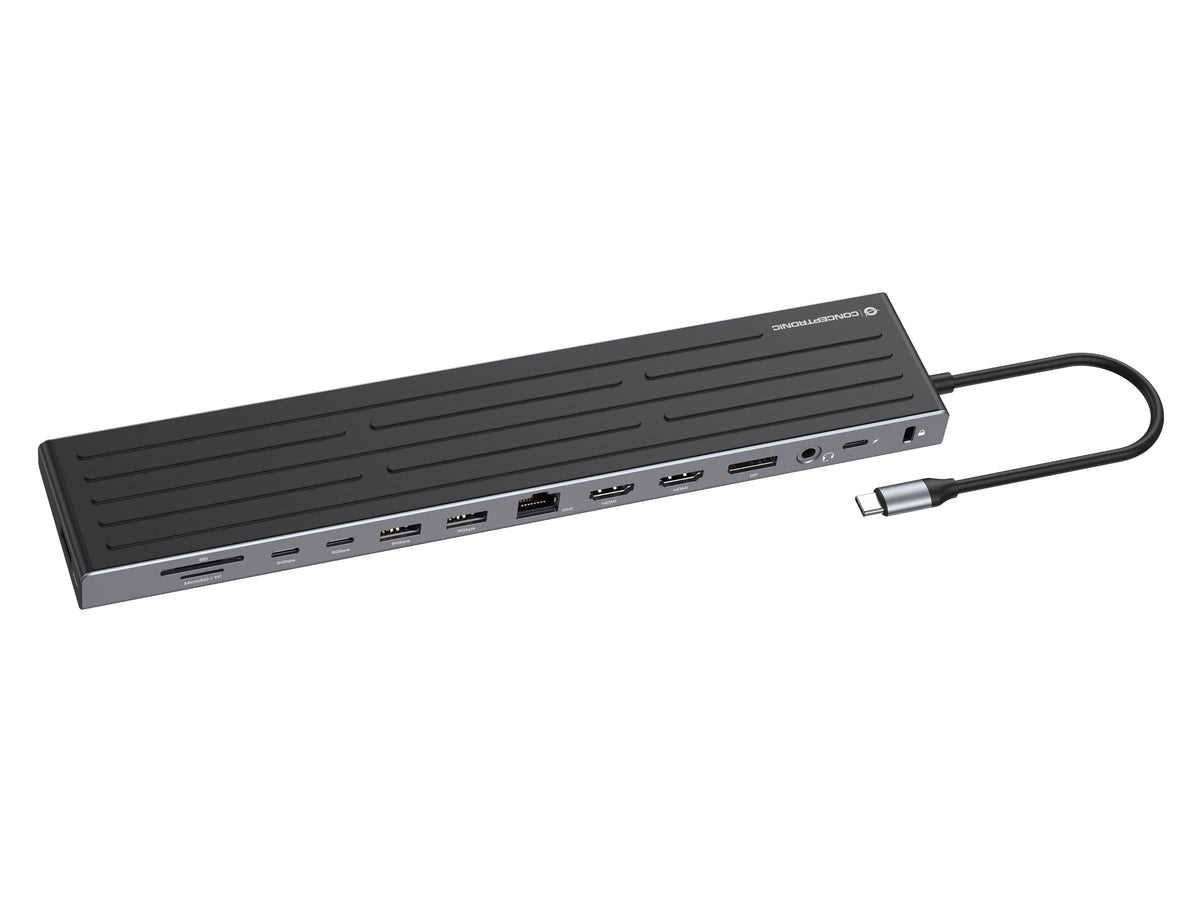 Conceptronic DONN32B dockningsstationer för bärbara datorer Kabel USB 3.2 Gen 1 (3.1