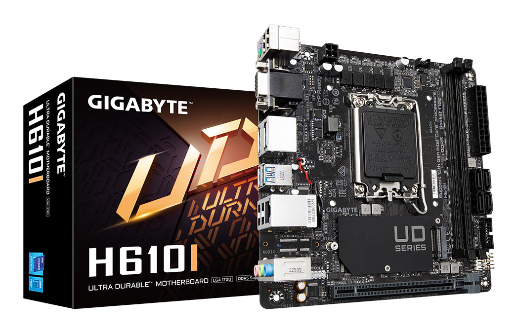 GIGABYTE H610I moderkort Intel H610 Express LGA 1700 Mini-ITX