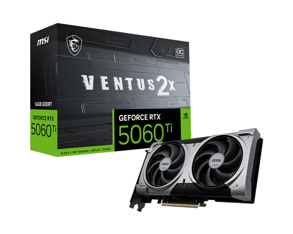 MSI VENTUS GeForce RTX 5060 TI 16G 2X OC PLUS NVIDIA