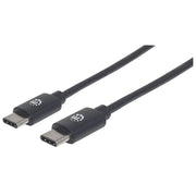 Manhattan 354882 USB-kablar USB 2.0 3 m USB C 0,48 Gbit/s Svart