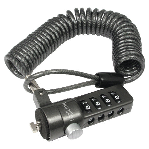 LogiLink NBS004 kabellås Svart 1,8 m