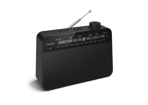 Philips TAR2509/10 radioapparater Bärbar Analog Svart