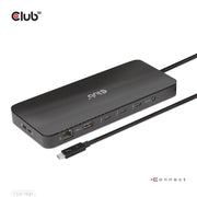 CLUB3D CSV-1581 dockningsstationer för bärbara datorer Dockning Thunderbolt 4 Svart