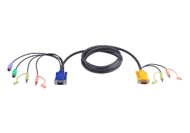 ATEN 3 M PS/2 KVM-kabel med 3-i-1 SPHD och ljud