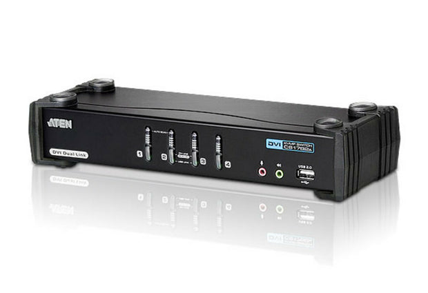 ATEN USB DVI Dual Link/Audio KVMP-switch med 4 portar
