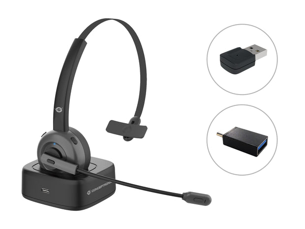 Conceptronic POLONA03BDA hörlur och headset Hörlurar Trådlös Huvudband