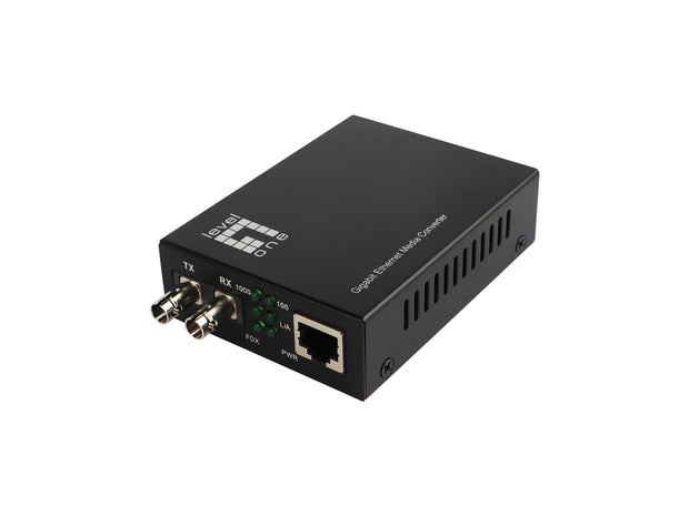 LevelOne GVT-2003 mediakonverterare för nätverk 1000 Mbit/s 1310 nm Enkelläge Svart