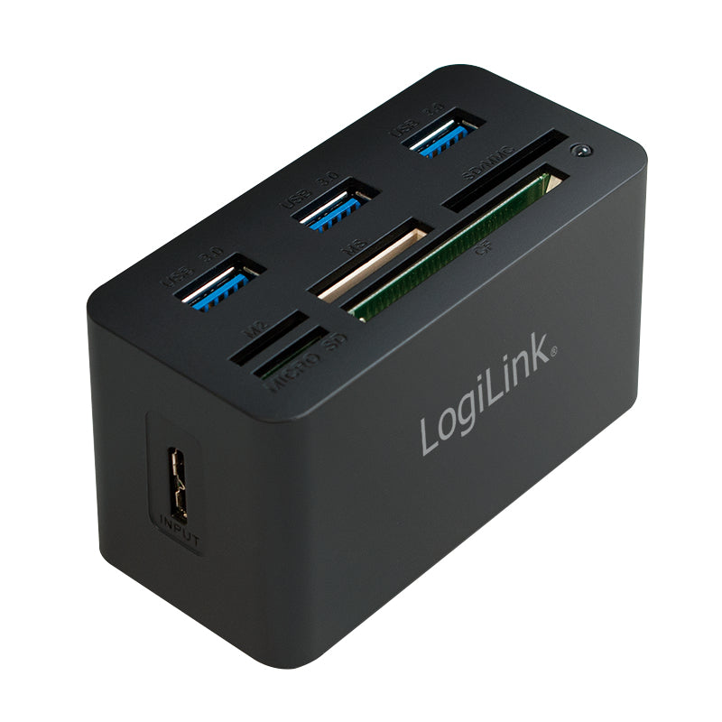 LogiLink CR0042 dockningsstationer för bärbara datorer Kabel USB 3.2 Gen 1 (3.1 Gen