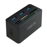 LogiLink CR0042 dockningsstationer för bärbara datorer Kabel USB 3.2 Gen 1 (3.1 Gen