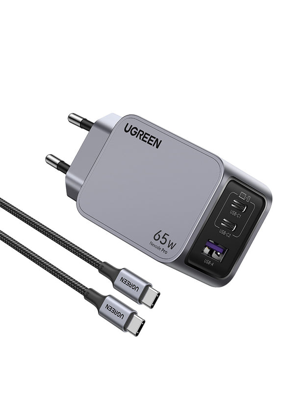 Ugreen 25871 mobilladdare Universal Grå AC Snabb laddning inomhus