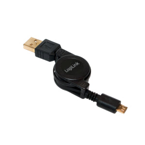 LogiLink CU0090 USB-kablar USB 2.0 0,75 m USB A Micro-USB B Svart