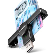 Axagon CRE-SMPA läsare smarta kort inomhus USB 2.0 Svart