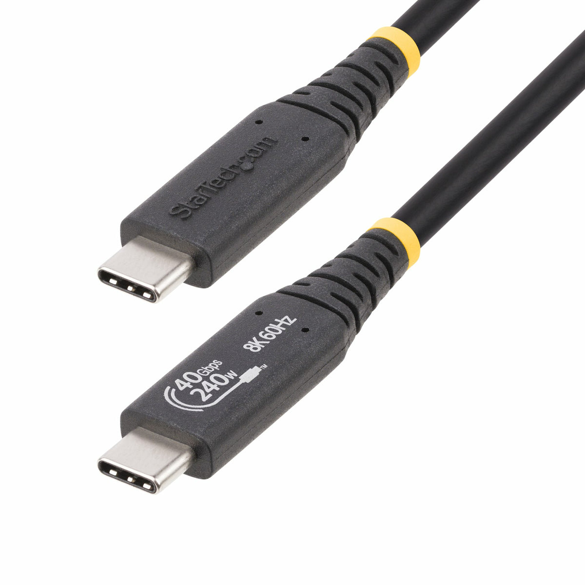 StarTech.com 1M-40G-USB4-CABLE USB-kablar USB4 Gen 3x2 USB C 40 Gbit/s 240 W Svart