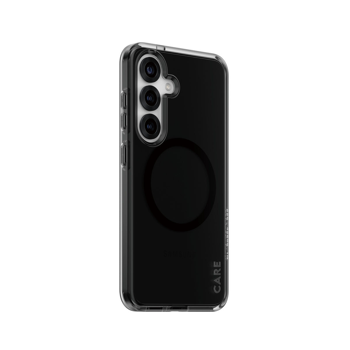 PanzerGlass CARE by Smokey Case w. Black Qi Compatible Samsung Galaxy S25