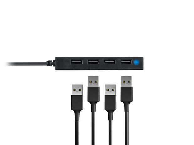 Conceptronic HUBBIES05B gränssnittshubbar USB 2.0 480 Mbit/s Svart