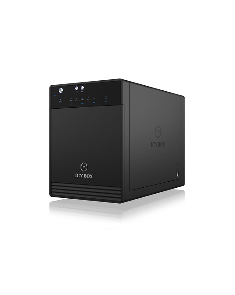 ICY BOX IB-3740-C31 HDD- / SSD kabinett Svart 2.5/3.5"