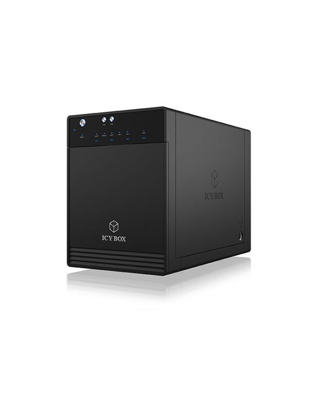 ICY BOX IB-3740-C31 HDD- / SSD kabinett Svart 2.5/3.5"
