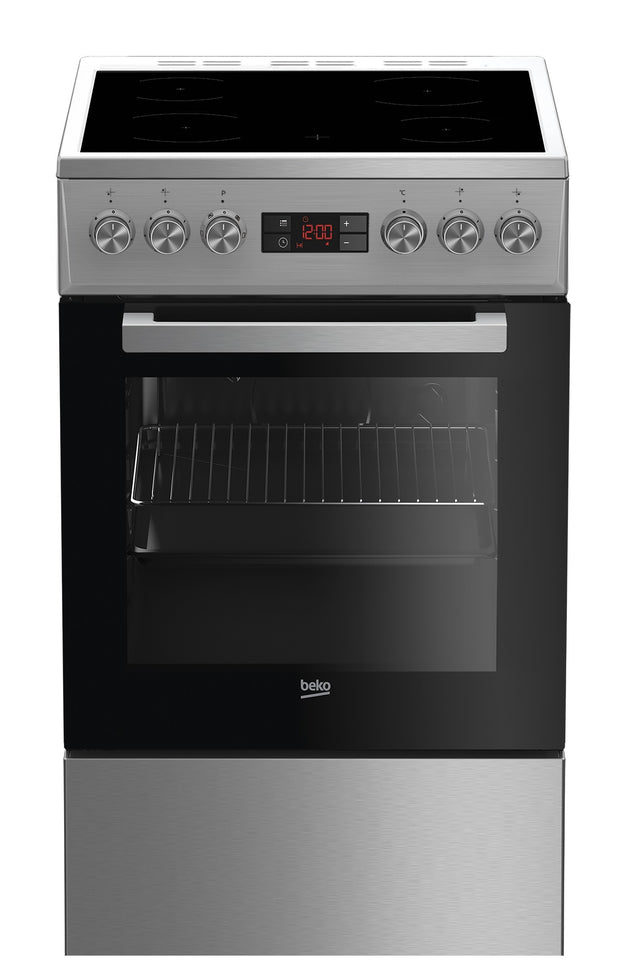 Beko FSM57300GX Fristående köksspis Elektrisk Keramisk Rostfritt stål
