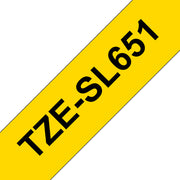Brother TZE-SL651 etikett-tejp Svart på guld