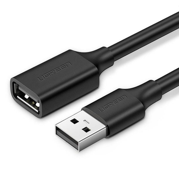 Ugreen USB A To Female Extension Cable Black 1M USB-kablar USB 2.0 0,48 Gbit/s Svart