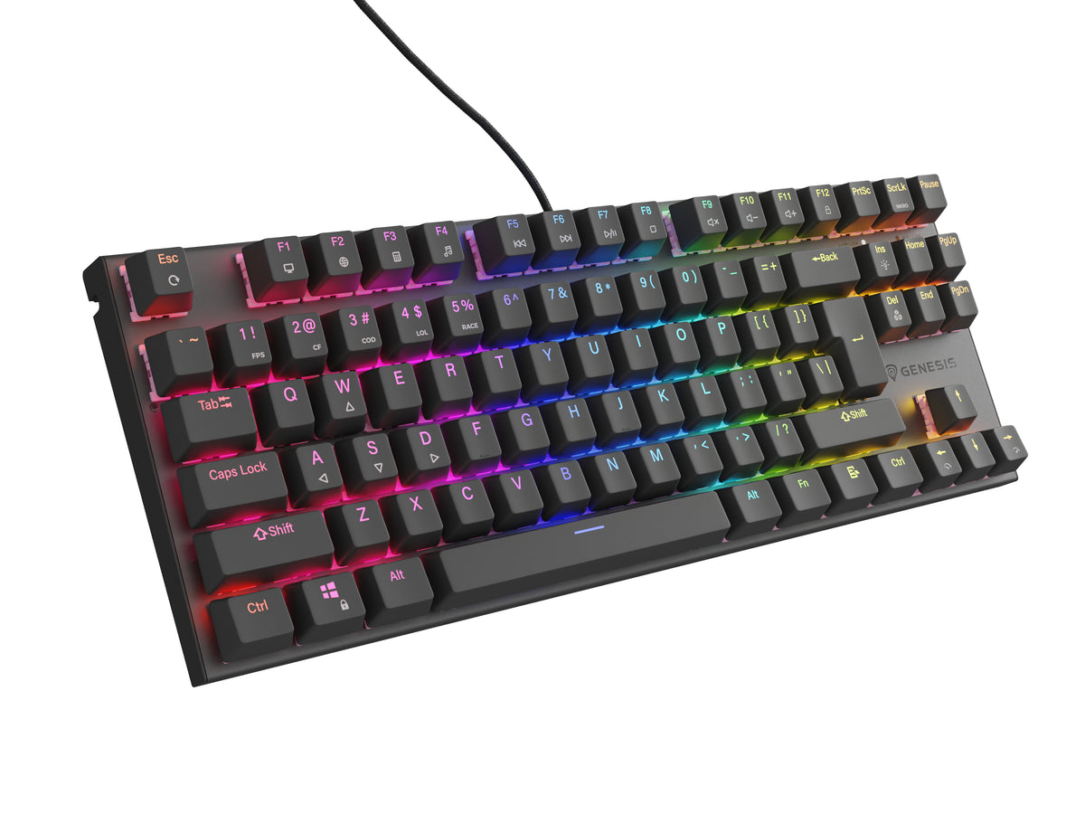 GENESIS Thor 303 TKL tangentbord Spela USB QWERTY Amerikanskt internationellt Svart