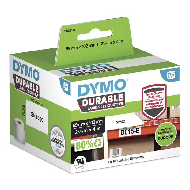 DYMO Hållbara LabelWriter-originaletiketter utskriftsbara Etiketter