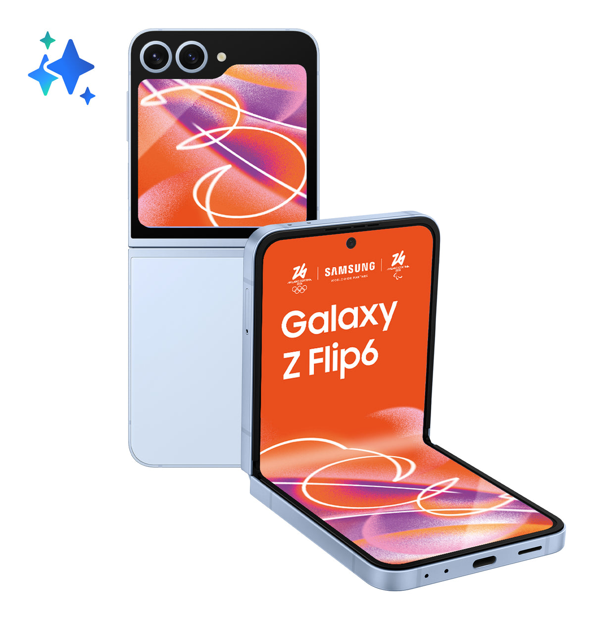 Samsung Galaxy Z Flip6 - 256 GB - Blå