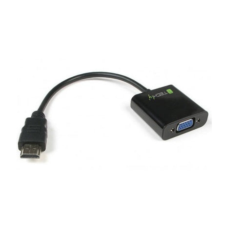 Techly IDATA-HDMI-VGA2 videokabeladapter VGA (D-Sub) Svart