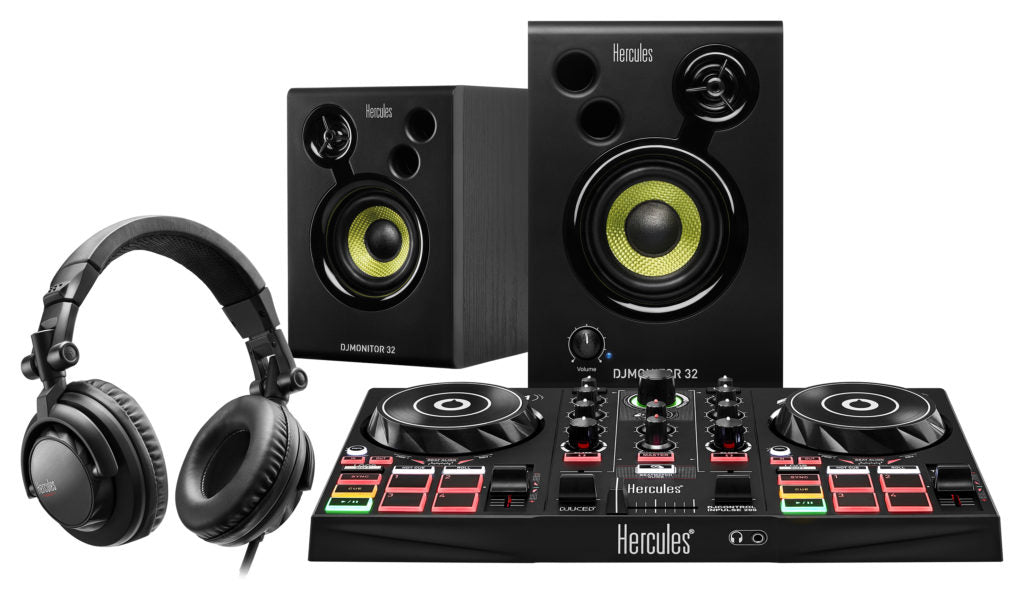 Hercules DJLearning Kit Scratch-enhet för DVS (Digital Vinyl System) Svart