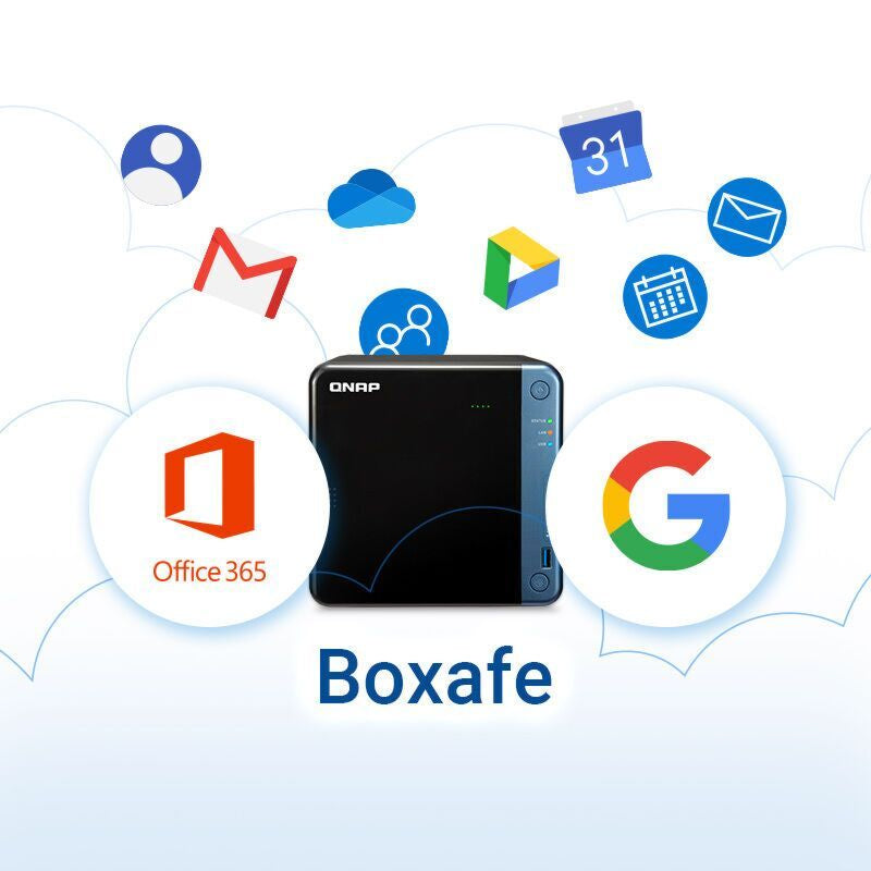 QNAP Boxafe M365 1 licens/-er Säkerhetskopiering/återställning 1 År