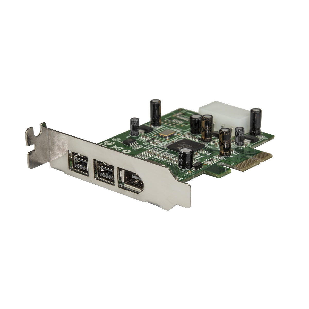 StarTech.com 2b 1a lågprofils 1394 PCI Express FireWire-kortadapter med 3 portar
