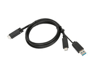 Targus ACC1135GLX USB-kablar USB 3.2 Gen 1 (3.1 Gen 1) 1,8 m USB C 10 Gbit/s Svart