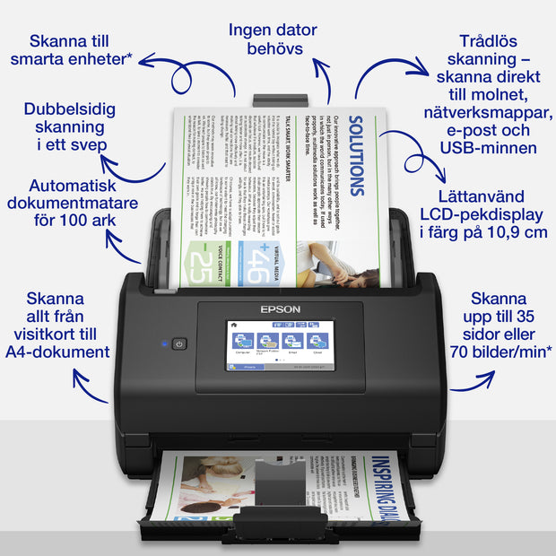 Epson WorkForce ES-580W skannrar