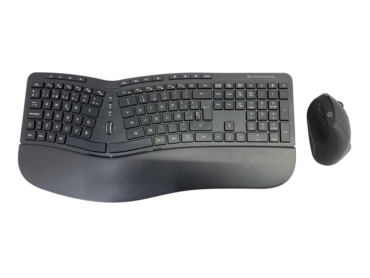 Conceptronic ORAZIO02ES tangentbord Mus inkluderad Kontor RF Trådlös QWERTY Spansk