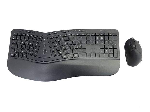 Conceptronic ORAZIO02ES tangentbord Mus inkluderad Kontor RF Trådlös QWERTY Spansk